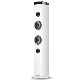 NGS SKYCHARMPRO Torre de Sonido 80W Bluetooth 5.4 Óptica USB Auxiliar Micrófono Blanco